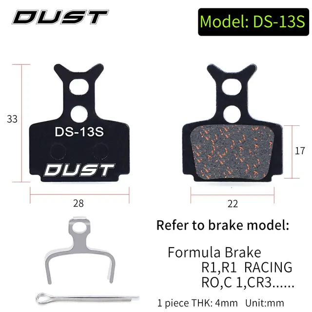 Bicycle Disc Brake Pad Bike Hydraulic Disc Brake Pads Semi-Metallic Cycling Brake Pads for BB5 BB7 DS-13S