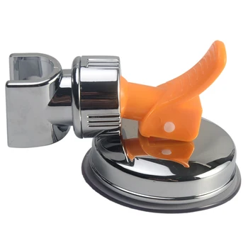 

Adjustable Shower Rail Head Bathroom Replacement Home Accessories Full Plating Plastic Universal Wall Mount Suction Cup Holder