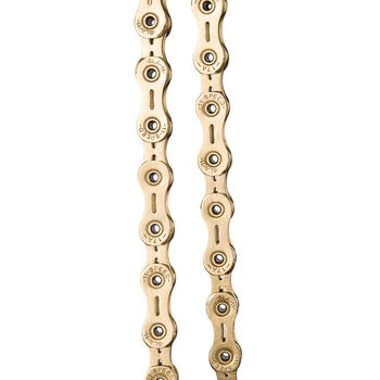 

ZTTO 11 Speed Bike Hollow Chain Mountain Cycling Bicycle Chain Ultralight Bicycle Chain with Magic Button - Golden
