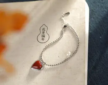 

925 Silver New South Red Love Bracelet