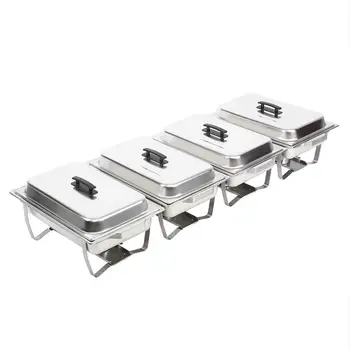 

Ridgeyard 4pc 9L Chafing Dish Starter Set Food Warmer Warming Container