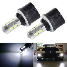 2pcs 880 890 Car LED Bulbs 6000K HID Xenon White 10-SMD Auto Accessories For Fog Lights Driving Lamps