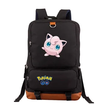 

Pikachu Boys Girls Bookbags Anime Pokemon Game Backpack Teenagers schoolbag Rucksack men travel Laptop shoulders bag