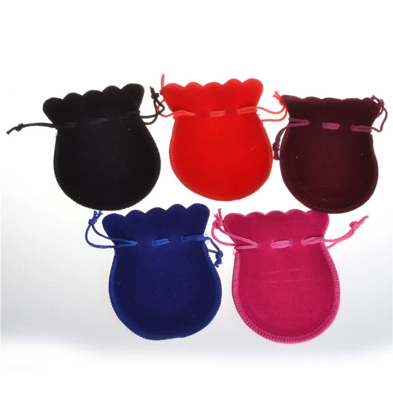 

10Pcs New Size 7x9cm Gourd Jewelry Packaging Velvet Drawstring Gift Bags & Pouches,Wedding/Candy Bag For Women Girls