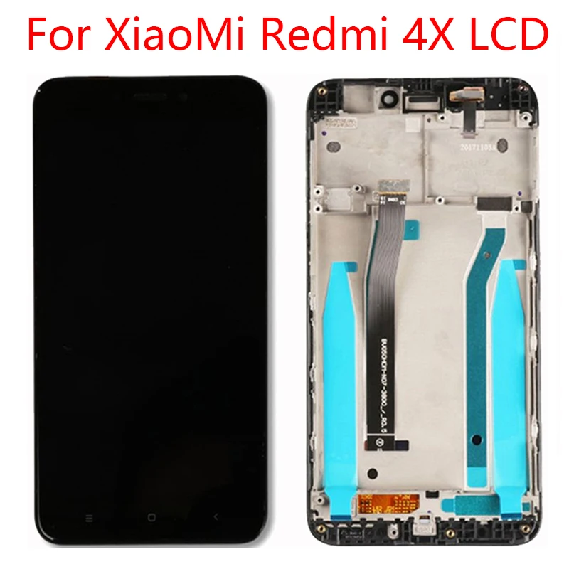 

For Xiaomi Redmi 4X LCD monitor with border touch screen Redmi 4X LCD monitor digitizer frame assembly accessories