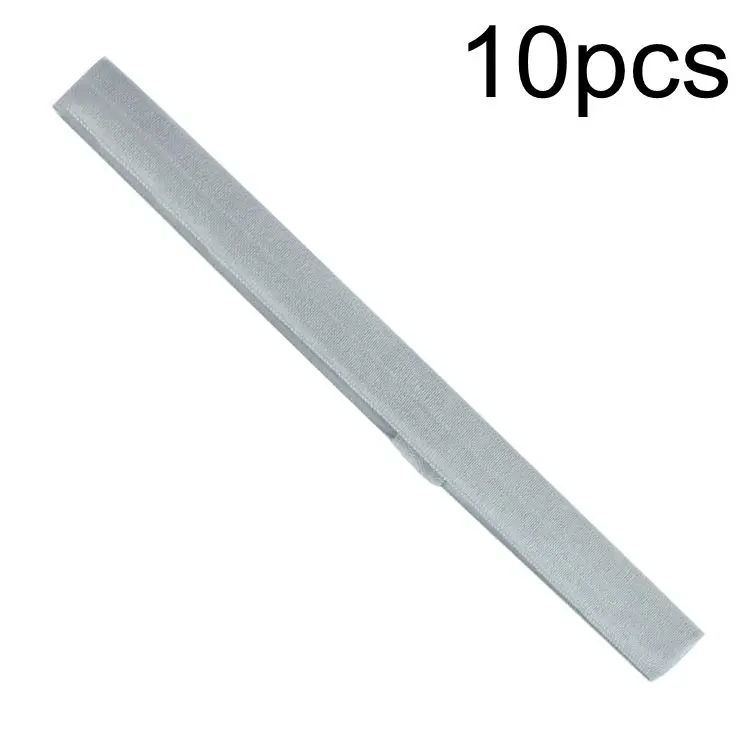 10pcsgrey Nishine 12 шт./лот нейлоновая повязка на голову для маленьких девочек DIY аксессуары для волос эластичная повязка на голову для детей модный головной убор - Цвет: 10pcsgrey