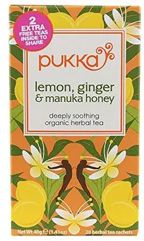 

Pukka Hierbas Limón y Jengibre + Manuka Miel Té 20 Bags (paquete de 4)