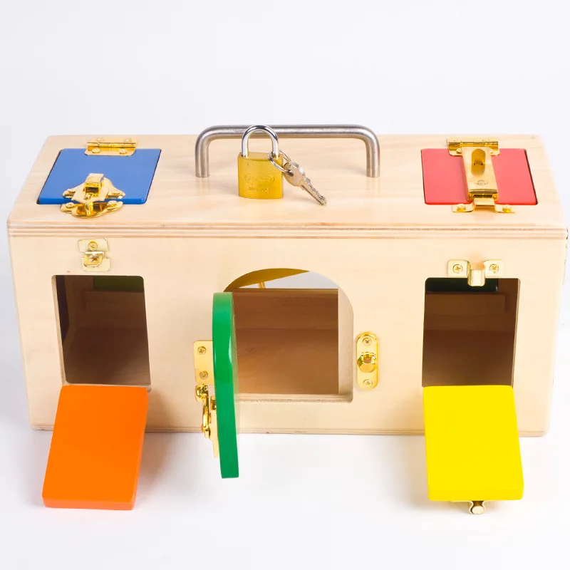 

Montessori Lock Box Kindergarten Science Children Early Childhood Educational Toy 3-7-Year-Old Unlocking Teaching Aids