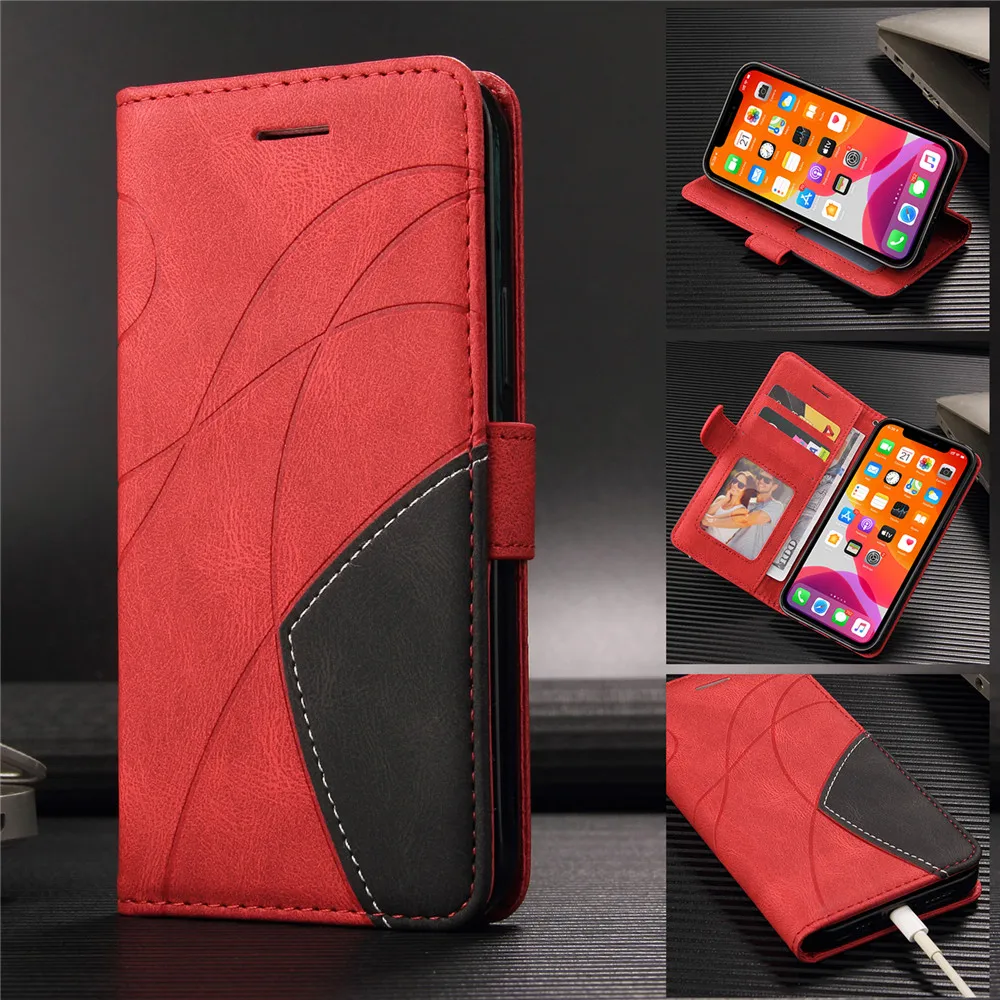 Leather Flip Cover iPhone Case