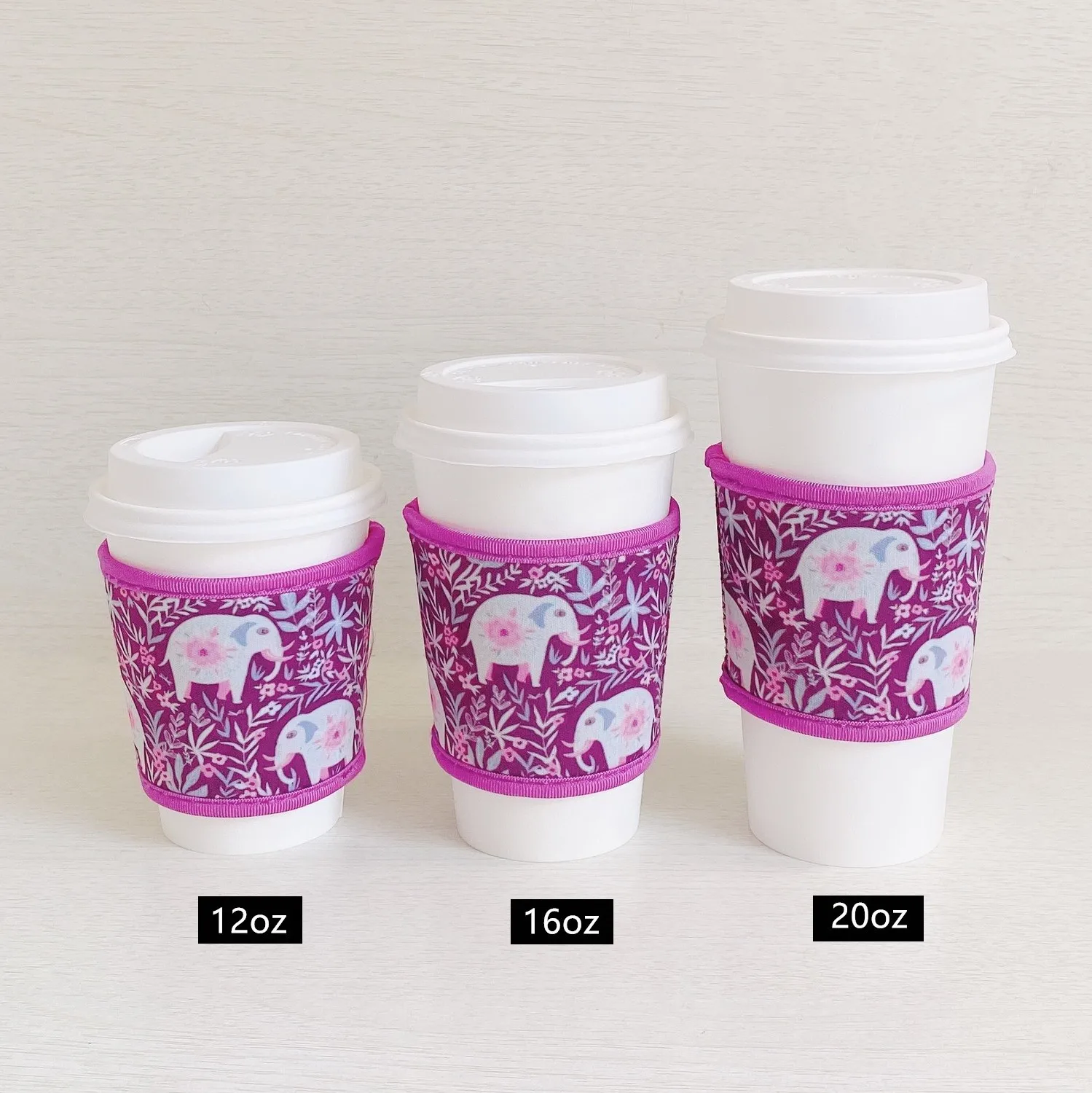 Buy Wholesale China Washable Cup Sleeve Reusable Neoprene Cup