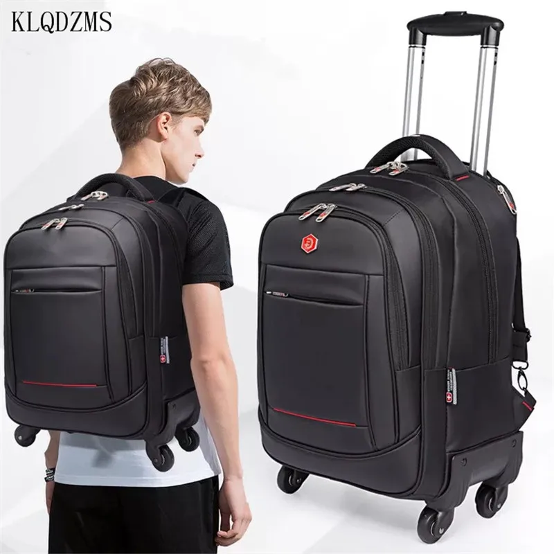 KLQDZMS 18 &quot20 дюймов Мужская Дорожная сумка на колесиках рюкзак сумки для ручной