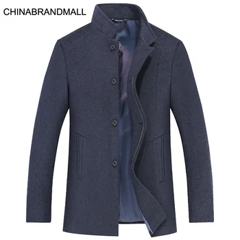 

Fat Man Wool What About Coat Male Li Collar Loose Middle Guofeng Plus Fat Plus Size Woolen Cloth Jacket Male Top Super Winter