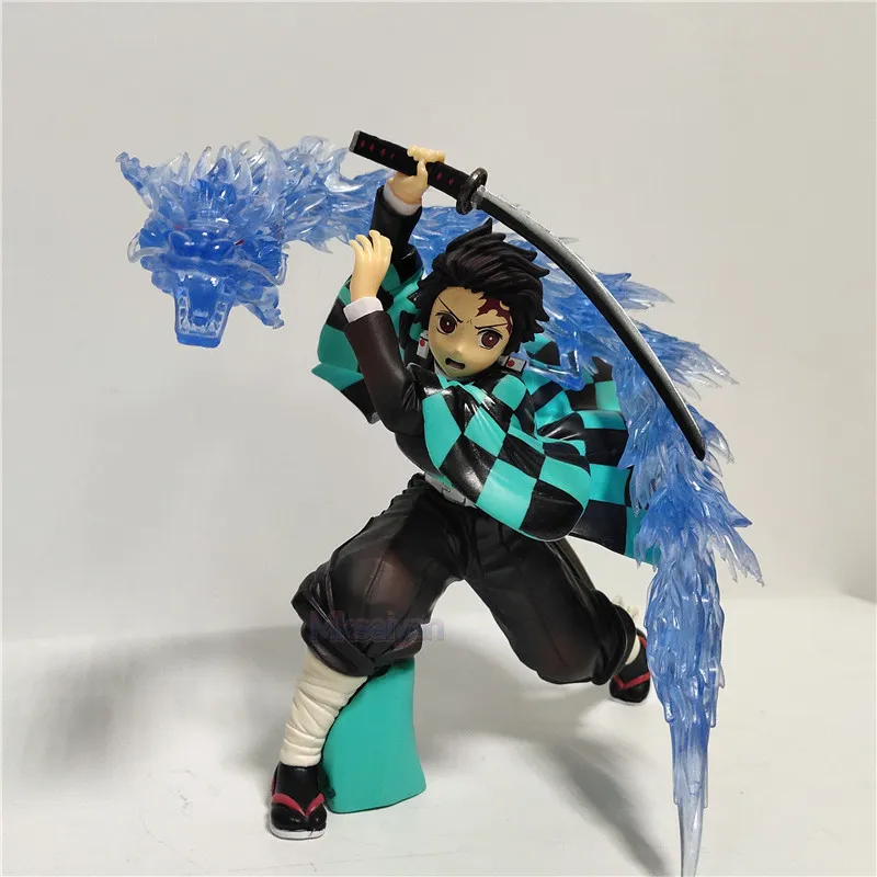 Аниме Статуэтка Kimetsu no Yaiba Kamado Tanjirou, ПВХ, фигурки, Demon Slayer, Набор для творчества, игрушки, статуэтка Tanjiou, модель, рождественские подарки