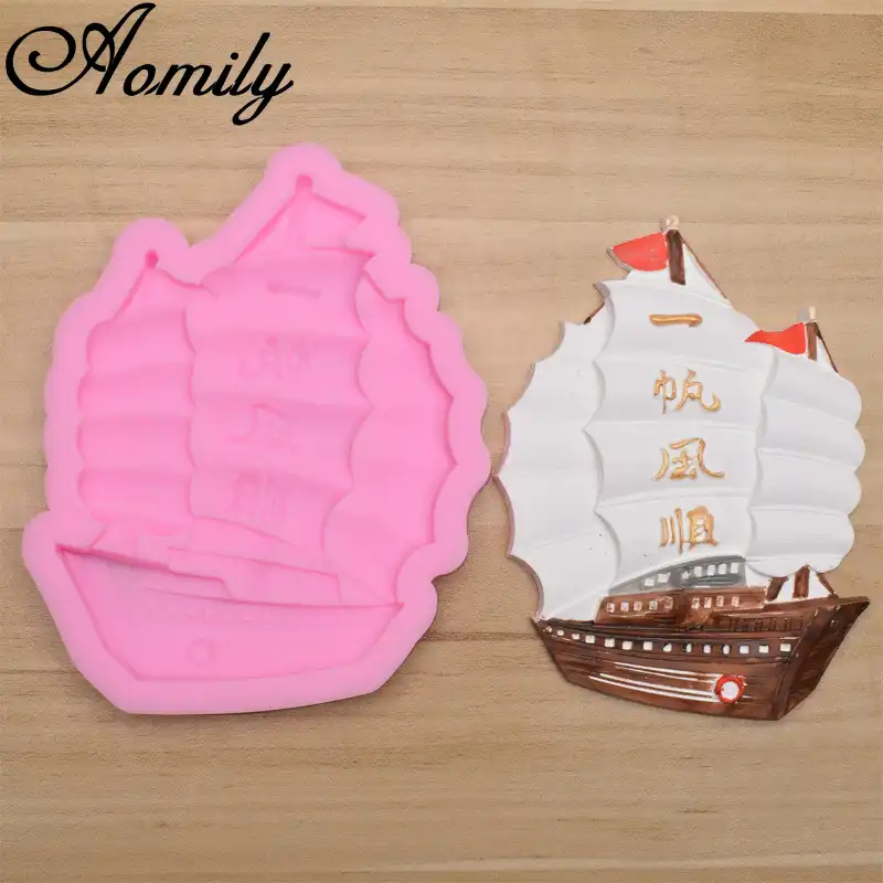 Autres Voilier Forme Fondant Gateau Moule En Silicone Chocolat Bonbon Patisserie Decoration Outil Maison