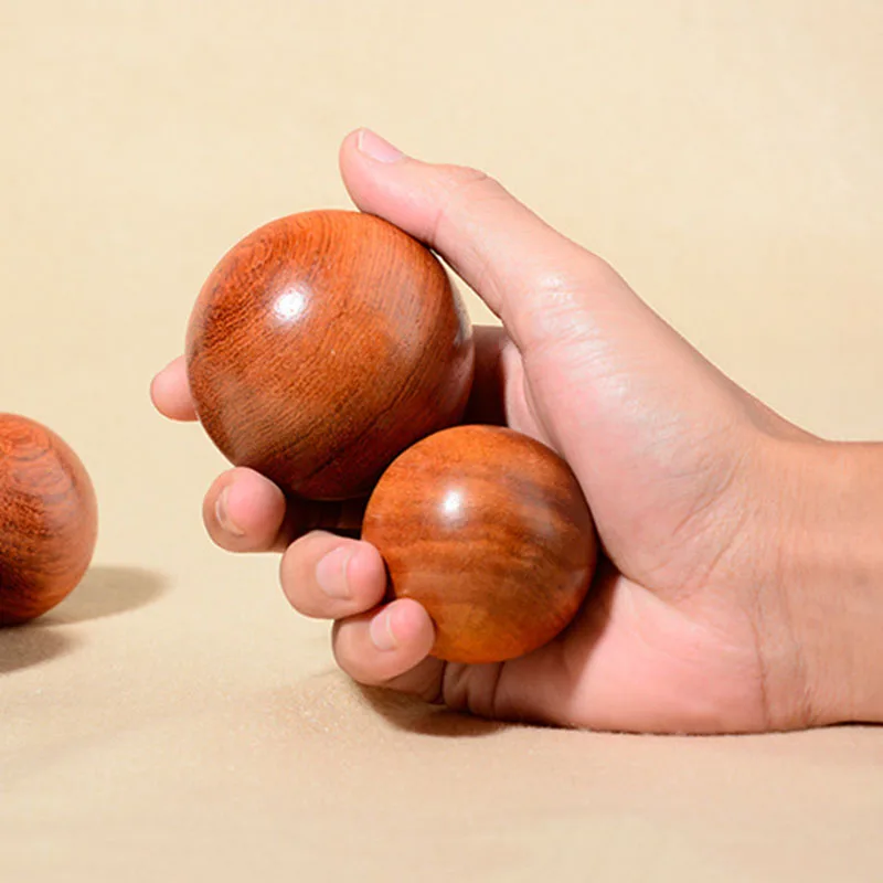 1Pcs 5cm 6cm Available Wood Fitness Ball Massage Handball Health