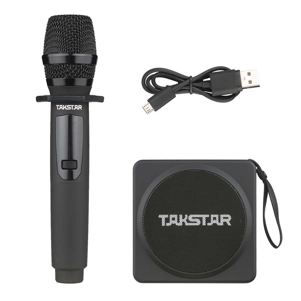 

Портативный беспроводной усилитель голоса TAKSTAR, перезаряжаемый высокомощный мини-усилитель голоса, семейный, MP3-плеер и FM-радио