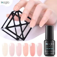 Inagla, 8 мл, двухступенчатое цветное Базовое покрытие, впитывается двумя способами, лак для ногтей, УФ светодиодный гель, лак для ногтей, впитывается, лак для ногтей