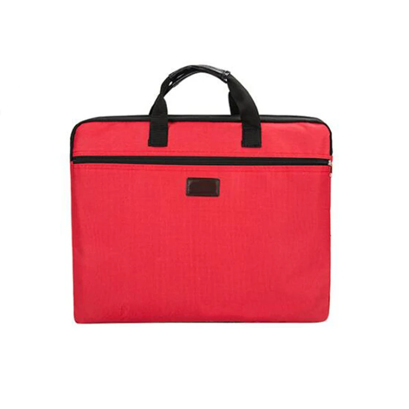 Portable document bag canvas A4 office zipper large capacity men women handbag multi-layer information briefcase meeting | Багаж и сумки