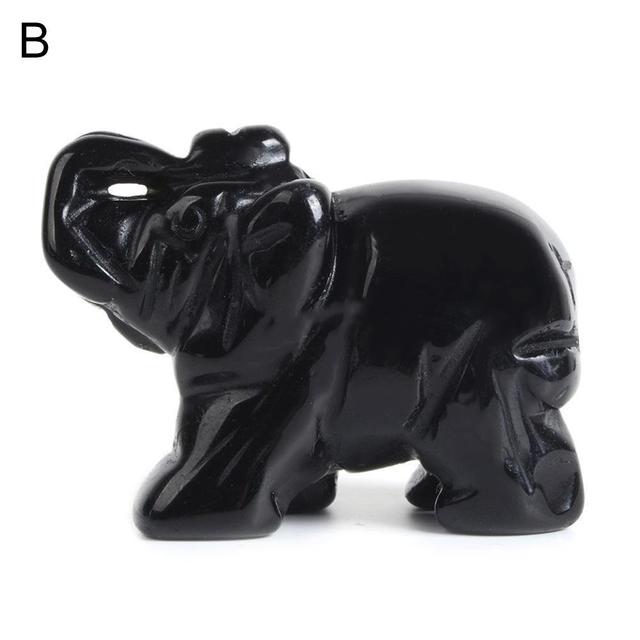 Simplicity Handmade Carving Resin Elephant Statue Golden Modern Animal Crafts Ornament Table Decoration