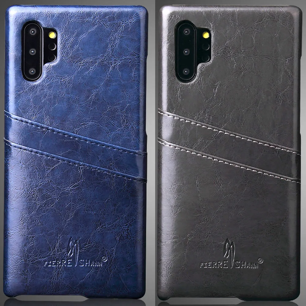 

Oil Wax Leather Back Case Cover For Samsung Galaxy Note 10 Plus
