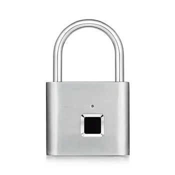 

Keyless USB Door Fingerprint Anti-Theft Smart Padlock Quick Unlock Zinc Alloy Metal Self Developing Chip Suitcase Charging Lock