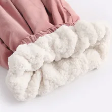 Вельветовые брюки для малышей для мужчин и женщин; сезон осень-зима; стиль; детская одежда; детские шаровары в Корейском стиле с начесом и плотным ворсом