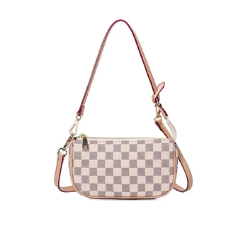 

Lattice Design Luxury Women's Bag European and American Fashion Women Shoulder Bag Pu Leather High Capacity Crossbody Bag