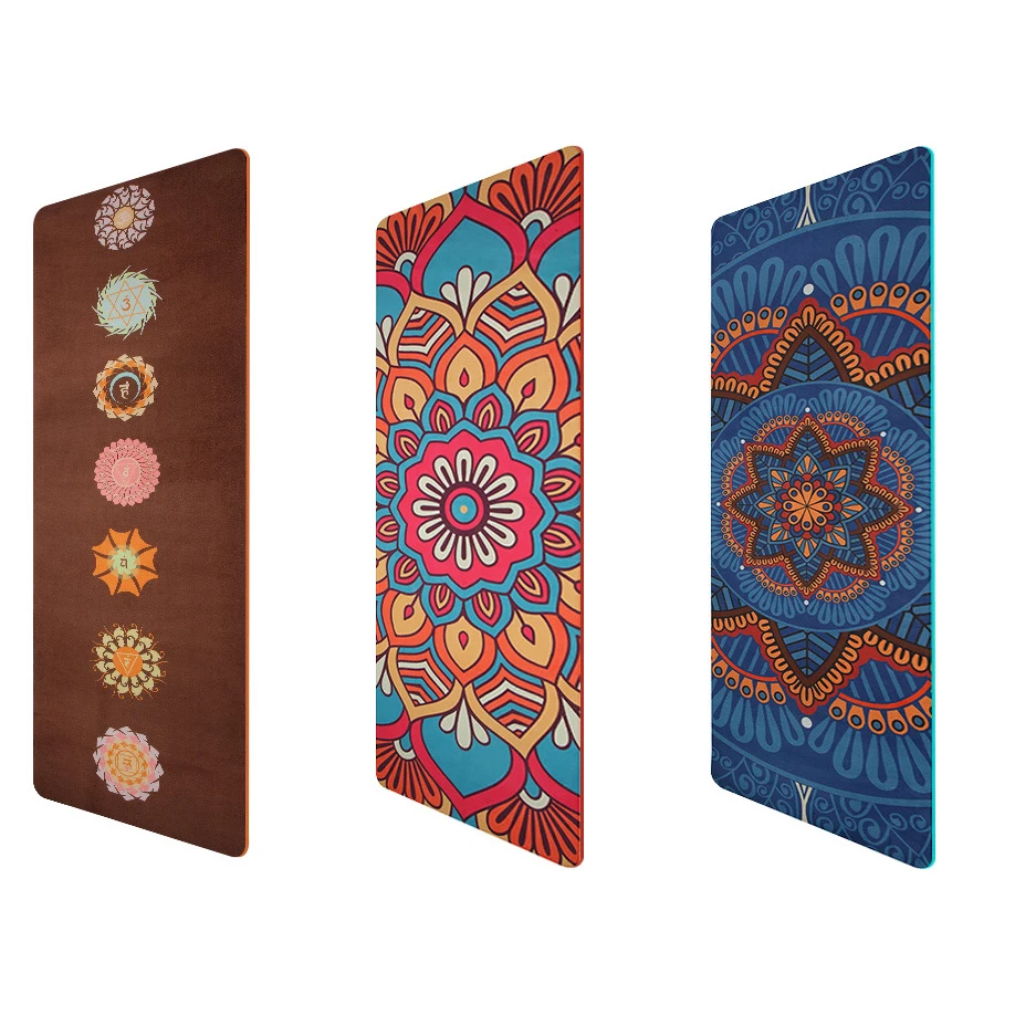 Suede TPE Double Layer Yoga Mat Non-slip Home Gym Slimming Exercise Pilates Fitness Pad