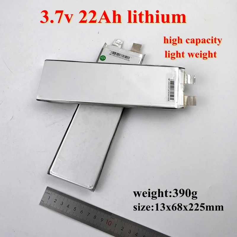 

40pcs 22Ah 3.7v Richargeable Lithium Pouch Cell Battery for unmanned aerial vehicle UAV EV Motorcycle LED torch power bank