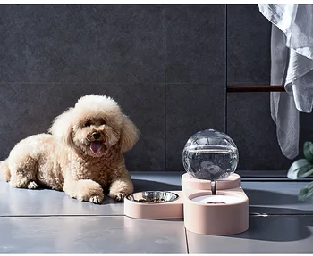 

Pet Dogs Cats Water Feeders No Electricity Fountain Bubble Drinking Bowl For Cats Dogs Automatic Pets Cat Dog Water Dispenser