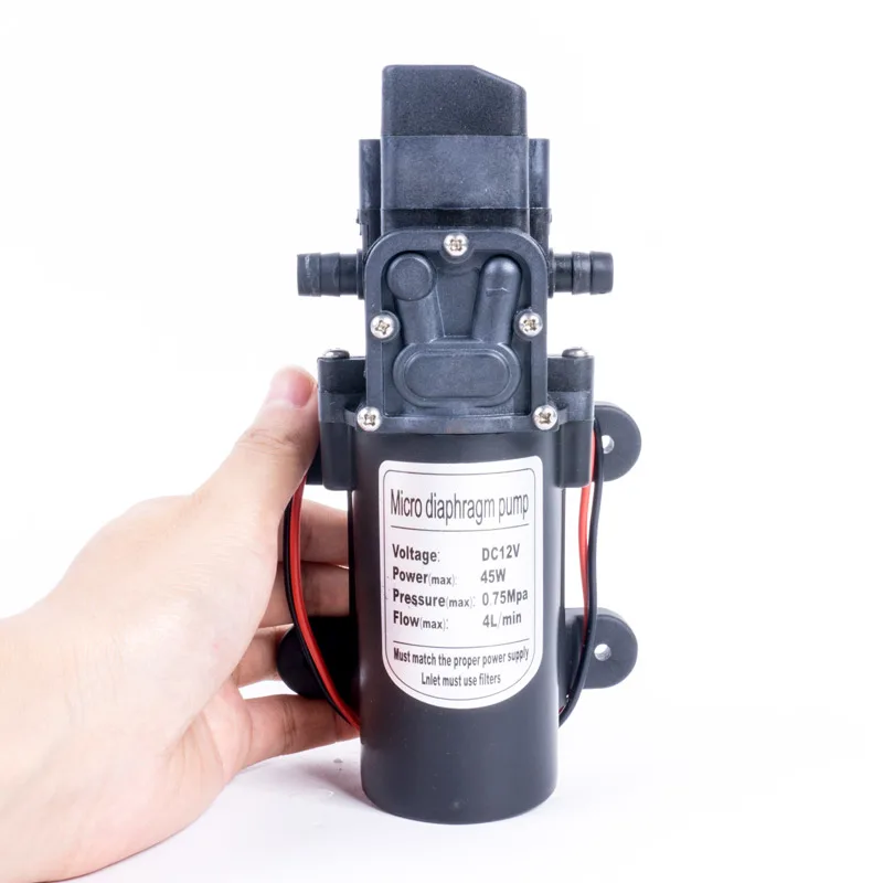 DC 12V 45W самовсасывающий водяной насос высокого давления фургон, кемпинг лодка Автомойка садовый агроирригационный опрыскиватель насос