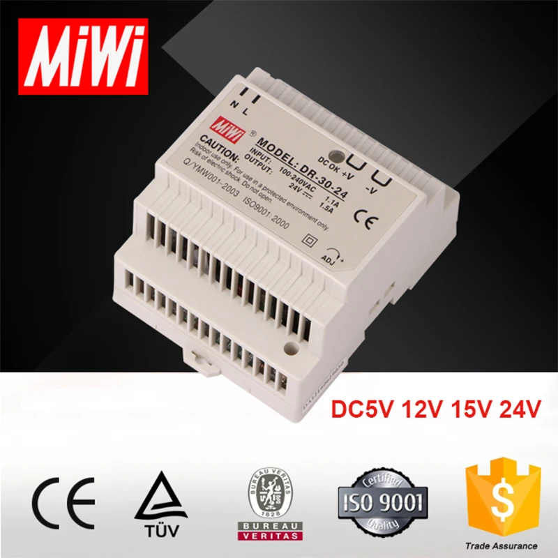 DC 12 в 15 24 5 3a 2a 1 a Din Rail 30 вт 36 Electrial AC DR импульсный источник питания|Импульсный