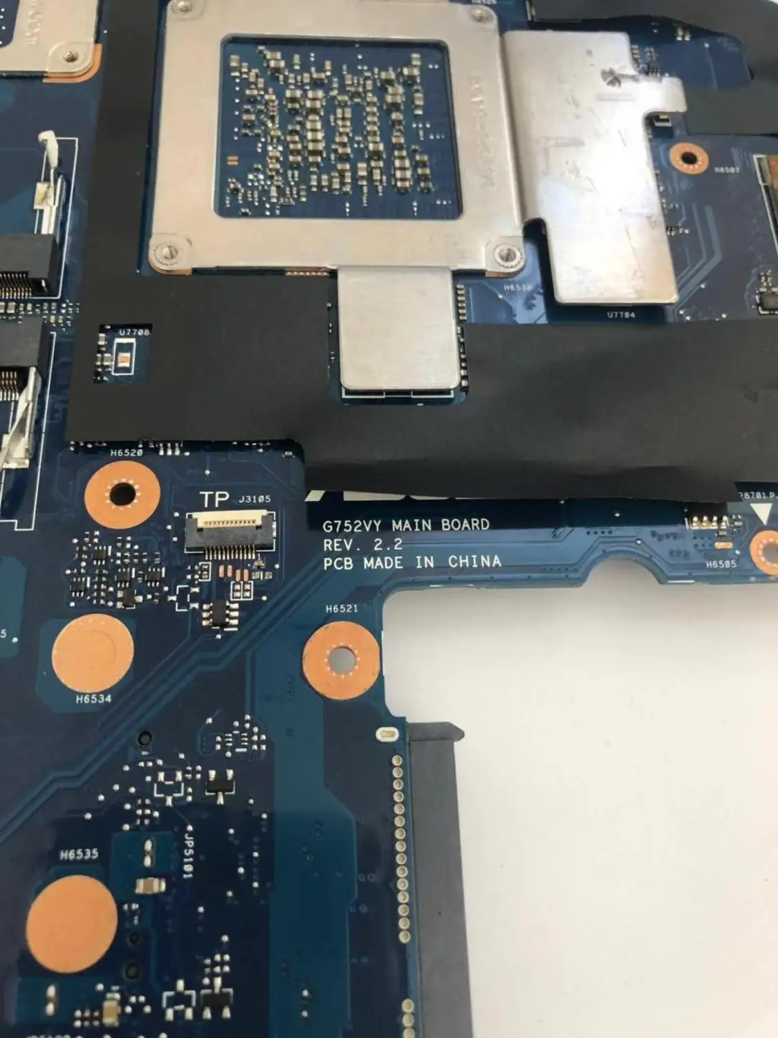 Promo  G752VY REV.2.2 motherboard for ASUS G752VS G752V G752VM G752VY GTX980M I7-6820 8G Laptop motherboar