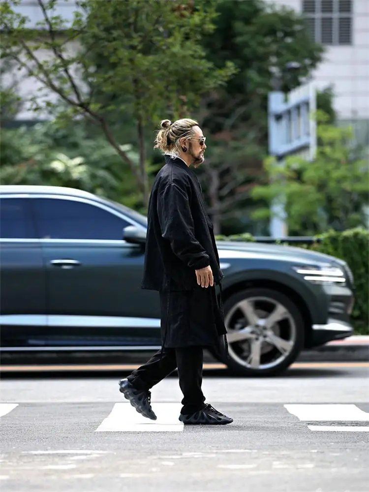 Men's Leisure Spring And Autumn New Personality False Two Korean Casual Comfortable Loose Large Size Pants