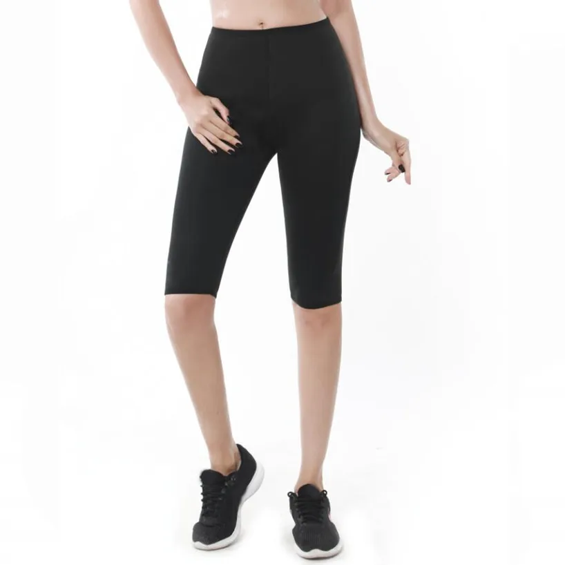 

2019 Fashion women's fitness casual elastic waist Neoprene Slim shorts sweat sauna running to lose weight shorts slimming shorts