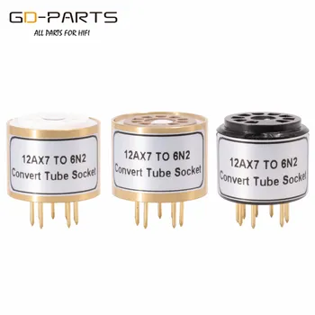 

Tube Socket Converter 12AU7 ECC82 ECC83 12AX7 to 6N2 6N1 6N6 ECC88 6922 Socket Adapter Ceramic Bolton Bakelite Gold Plated Pin