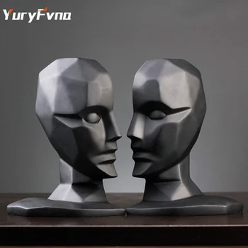 

YuryFvna Modern Resin Decor Crafts Figurines Brain Hole Wide Open Statues Sculptures Gifts Desktop Home Decoration Accessories