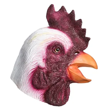 

Cock Animal Mask Rooster Halloween Costume Chicken Masquerade Party Chick Cosplay Latex Masks Realistic Simulation Props