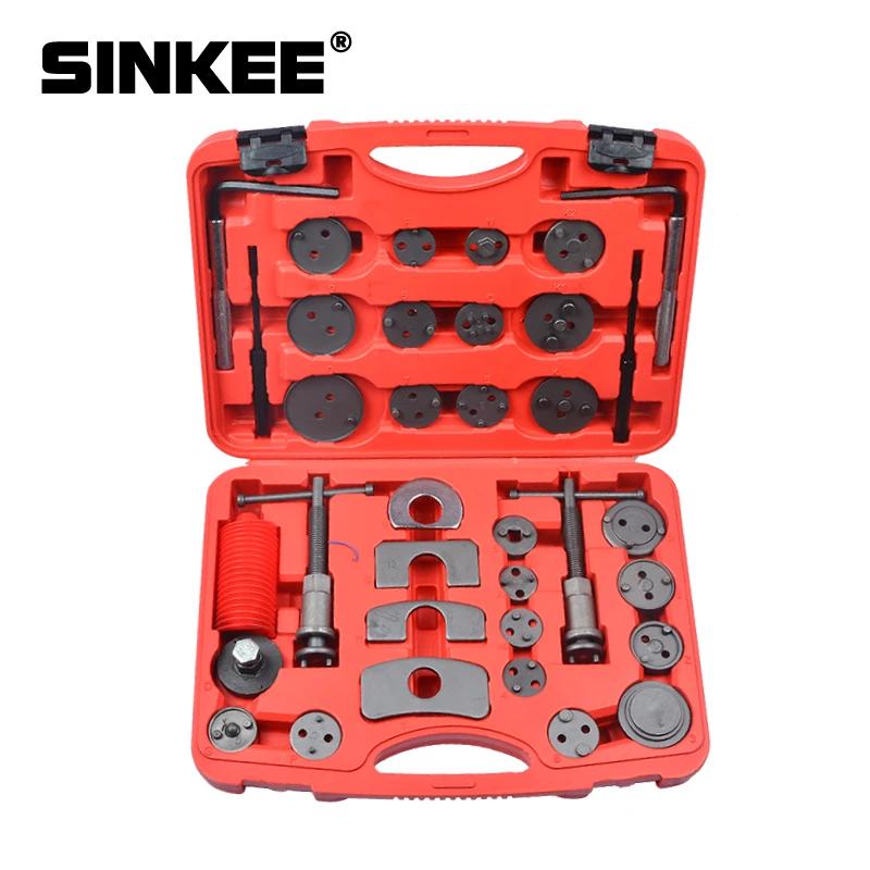 35pcs Universal Disc Brake Caliper Piston Wind Back Pad Compressor Tool