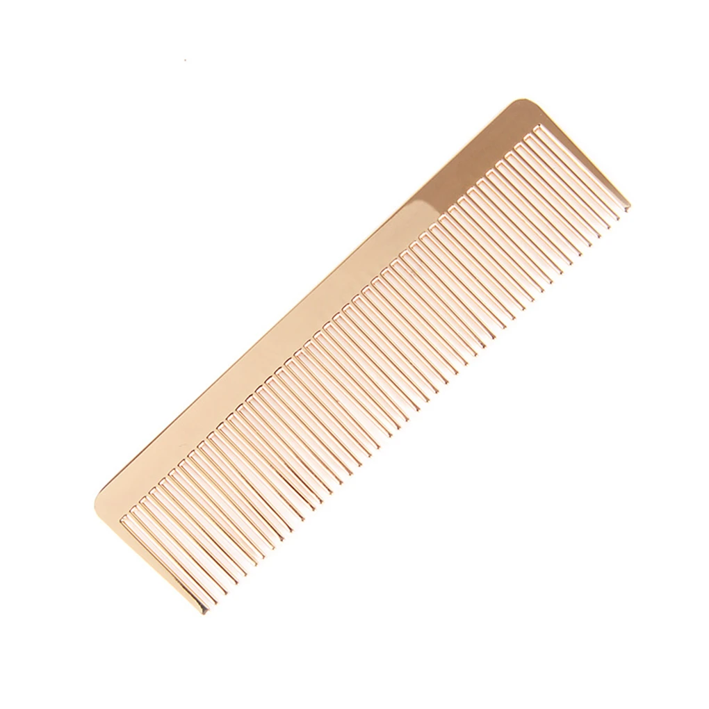 Metal Fine Toothed Alloy Comb Golden Men Women Hairdressing Pocket Hairbrush Good Quality Portable Hair Care Fine Toothed Comb|Combs| - AliExpress