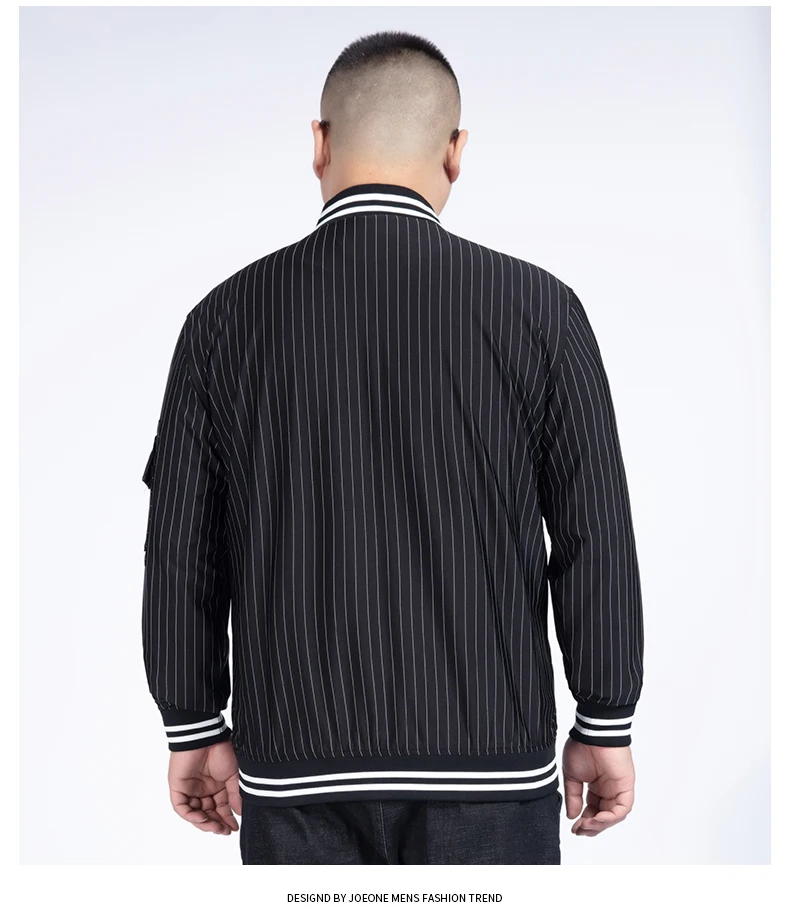 10XL 8XL Baseball Jacket Men Spring Autumn Casual Solid Fashion Slim Zipper Bomber Jackets Men Overcoat Mens Thin Pilot Jackets