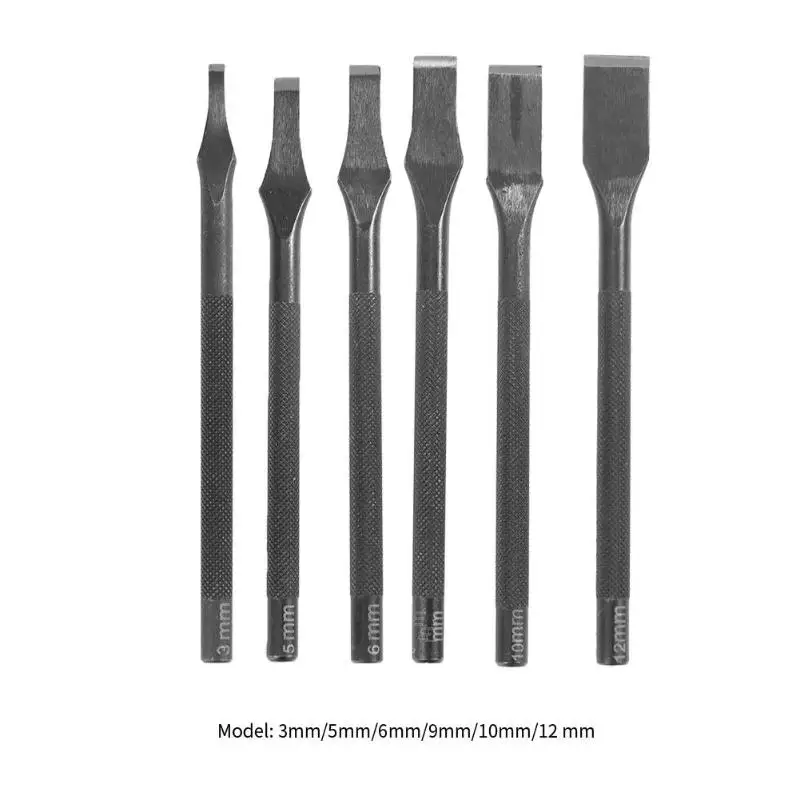 Дырокол инструменты для кожевенного ремесла DIY Алмазная огранка для шнуровки для сшивания долото набор для кожевенного ремесла наборы Дырокол черная сталь