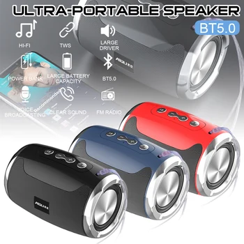 

Portable Bluetooth Speaker BT5.0 Stereo Rich Bass Support FM Radio/USB/TF Connection Wireless Speaker Car Subwoofer High Power