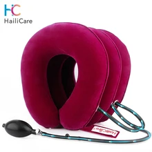 Надувные шейные шеи тяги шеи Массаж Шеи плечо боли шеи расслабление мышц шеи шейки подушка Массажер бандаж