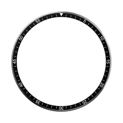 Premium Metal Bezel Ring Cover for Samsung Galaxy Watch Active 2 - Anti-Scratch Protective Shell (Black)