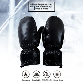 

Skiing Glove Duck Feather Portable Winter Outdoor Sport Skiing Fishing Climbing Accessories Hand Warm Protector Down Glove