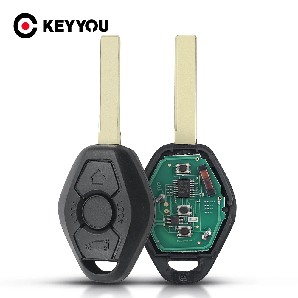 KEYYOU Remote Car Key ID46 Chip For BMW CAS2 5 Series E46 E60 E83 E53 E36 E38 315LP MHZ 315MHz 433MHZ 868MHZ 3 Buttons | Автомобили и
