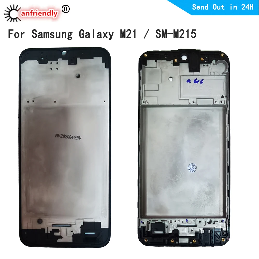 Средняя рамка для Samsung Galaxy M21 M215 SM-M215F M215F/DS M215F/DSN корпус с одной и двумя Sim-картами