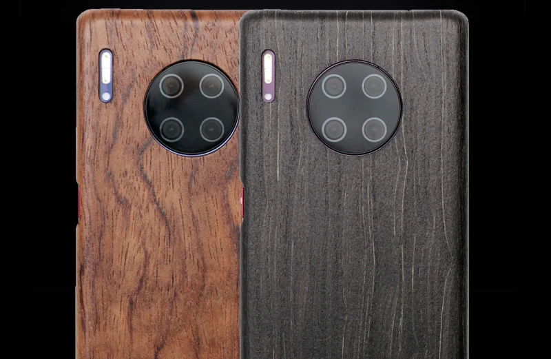 Natural Wooden Phone Case for Huawei Mate 30 Pro, Mate 30 Black ice wood , Rosewood