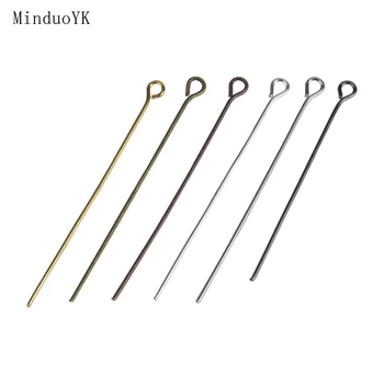 

200 Pcs Eye Headpins DIY Jewelry Accessories Needles Tassel Earrings Beading Eye Head Pins Findings For Jewelry Making Supplies